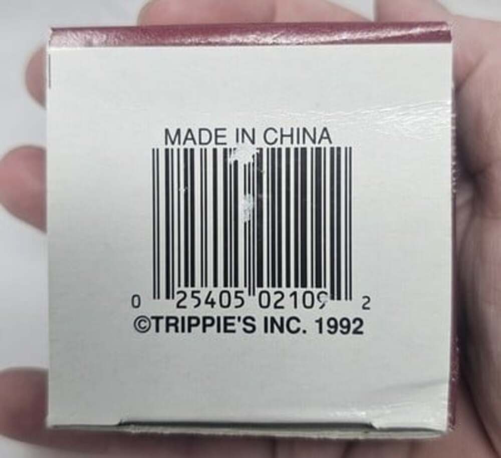 Vintage Trippies Inc. 90's Porcelain Trinket Keepsake Box Clown 2" New - Picture 7 of 8